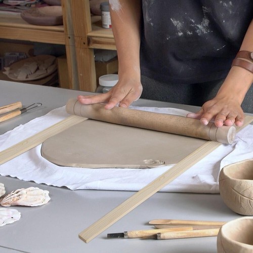 New clay rolling pin guides - new,