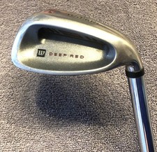 Wilson Deep Red PW Pitching Wedge, RH, 35.5"-36", Steel Fat Shaft, 9-10 VGC