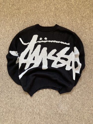 Black and white stussy - stussy, knitted