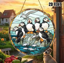 Puffin Family Suncatcher
