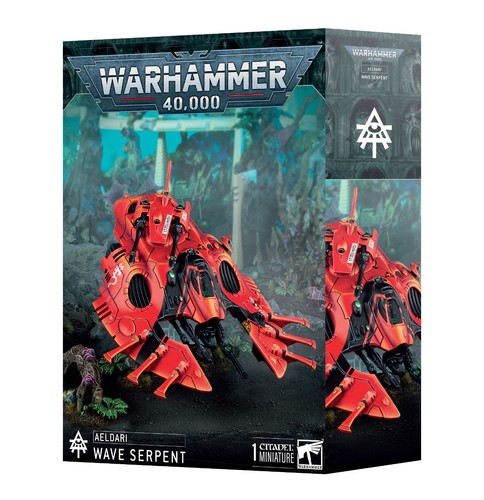 Aeldari wave serpent falcon - aeldari:,
