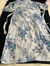 Blue Multi Button Through