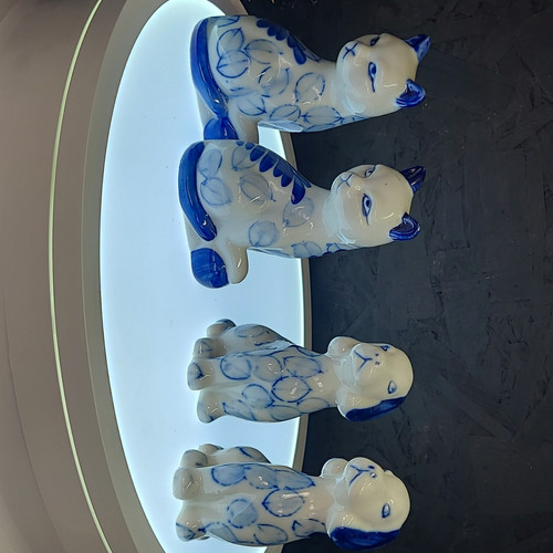 Blue white ceramic pottery - &, ceramic/pottery