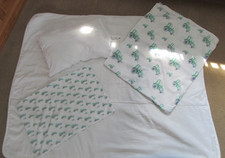 Cot Duvet and pillow with tractor Duvet cover and pillowcase