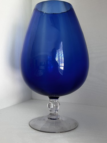 Vintage cobalt blue brandy - vintage,
