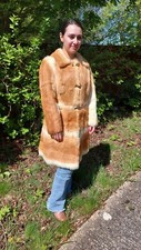 Vintage Ladies Real Rabbit Fur Coat S  10