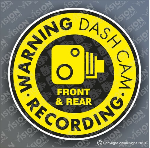 Dash cam car sticker - dash, decal