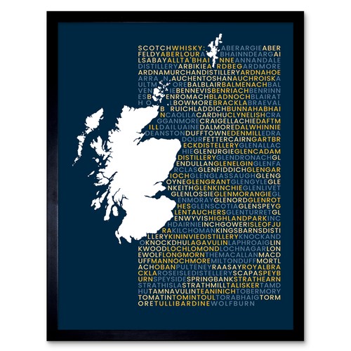 Scotch whisky distilleries map - whisky,