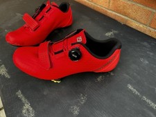 Bontrager Trek SPD Road Bike Shoes Red Size 8 EU 42 UK 8 Cycling Shoes