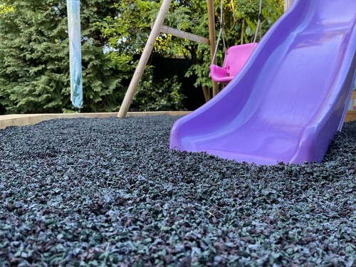 Playground rubber chippings - playground,