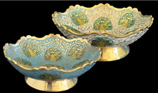 Set of 2 Brass Decorative Dry Fruit Bowl