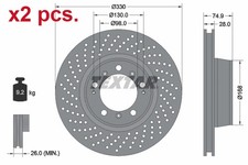 X2 PCS REAR BRAKE DISC ROTOS