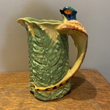 Rare Burleigh Ware Pheasant Bird Jug 5622 - Art Deco 1930s