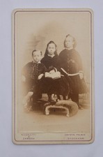 CDV OF THREE VICTORIAN CHILDREN, BY NEGRETTI & ZAMBRA OF CRYSTAL PALACE