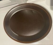 Kiln Craft Dark Brown Large 13”Oval Dinner Plate Serving Dish Ceramic Ironstone 