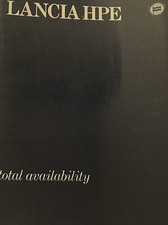 The Lancia HPE Genuine Original Car Sales Brochure Collectible