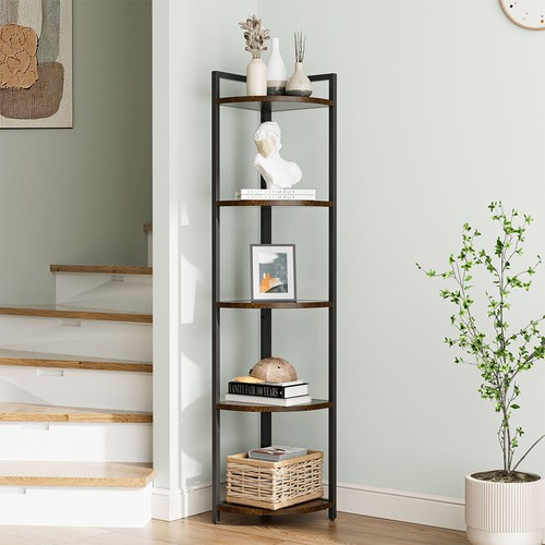 Metal wooden ladder shelf - 5,
