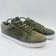 DuFFS Mens Revert Suede Trainers Shoes Khaki UK 9
