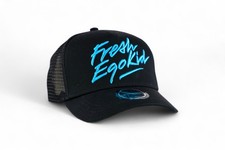 Fresh Ego Kid Script Trucker Cap / Black Blue / RRP £35