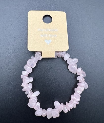 Handmade rose quartz bracelet - handmade,