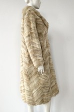 Real COYOTE FUR Coat SAND Full