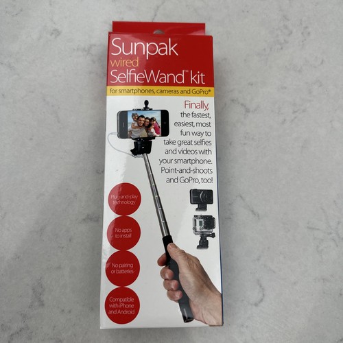 Sunpak wired selfiewand kit - selfiewand",