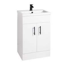 500mm White Basin Sink Vanity