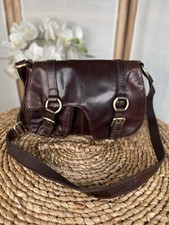 Bolla brown leather shoulder cross body bag