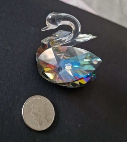Swan crystal ornament - swan, crystal/ornament