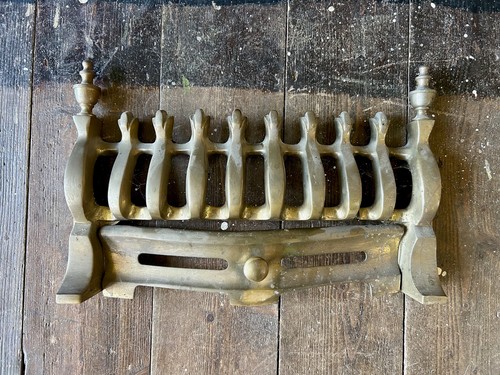 Vintage solid brass fireplace - solid,