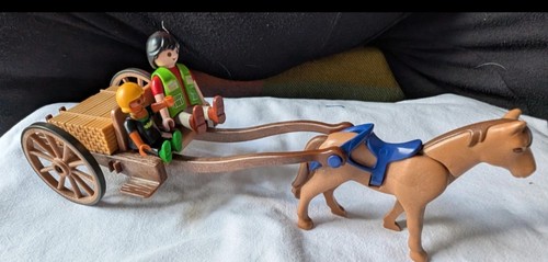Playmobil horse drawn - playmobil, cart
