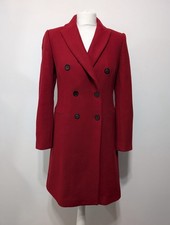 Zara Ladies Red Manteco Wool