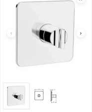 Vitra 3-Outlet Thermostatic Concealed Shower Valve Diverter - Chrome - RRP £170