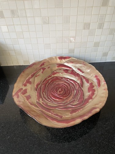 Glass fruit decorative bowl