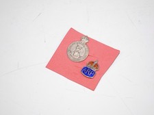 A Vintage Enamelled ARP Silver Pin & Hallmarked Silver Army Reserve Officers Pin