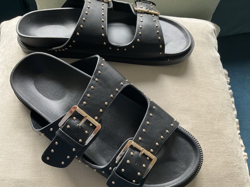 Matalan black stud footbed - matalan,
