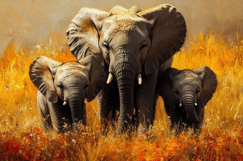 Elephant animal canvas - animal,