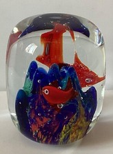 Aquarium Art Glass Paperweight