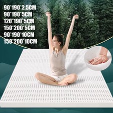 Natural Latex Soft Comfortable Mattress Topper Healthy Sleep ALL Sizes NEW
