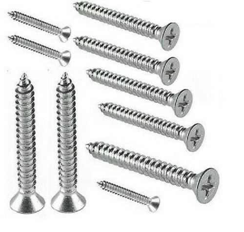 Stainless steel woodscrews - steel,