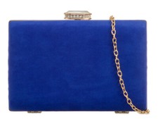 Elegant Suede Clutch Bag Hard