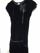 Bhs Age 6 Black Velour Girls