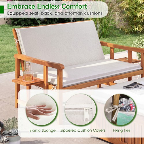 Outdoor wooden daybed - outdoor,