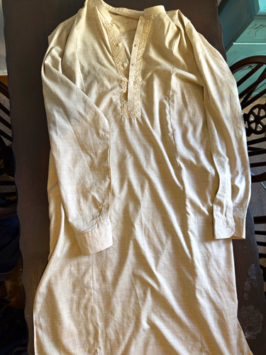 Men beige cotton - men’s, kurta
