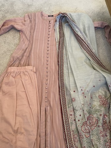 Dusky pink pakistani suit - dusky,