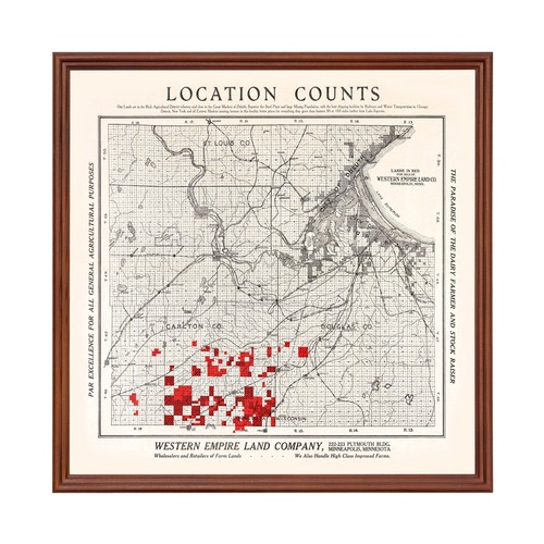 Old map carlton county - old,