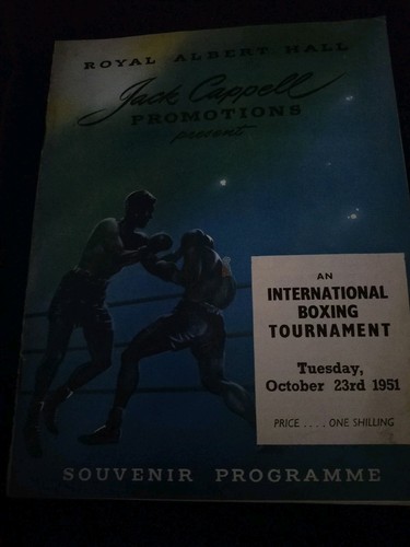 Vintage boxing programme - vintage,