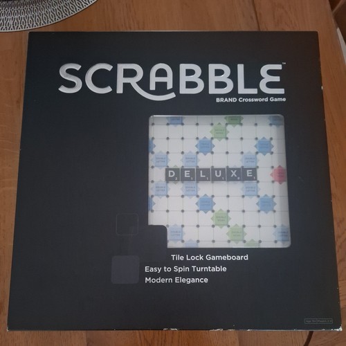 Scrabble deluxe edition - scrabble, black