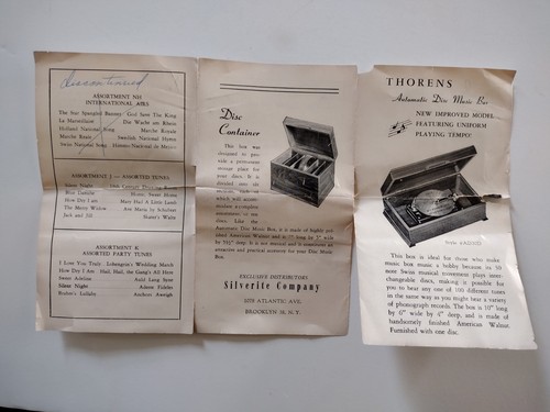 Rare antique swiss thorens - antique,