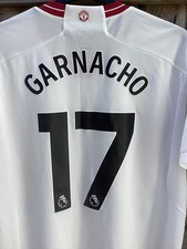 Manchester United 3rd Away Football Shirt 2XL XXL MAN UTD 2023/24 GARNACHO 17